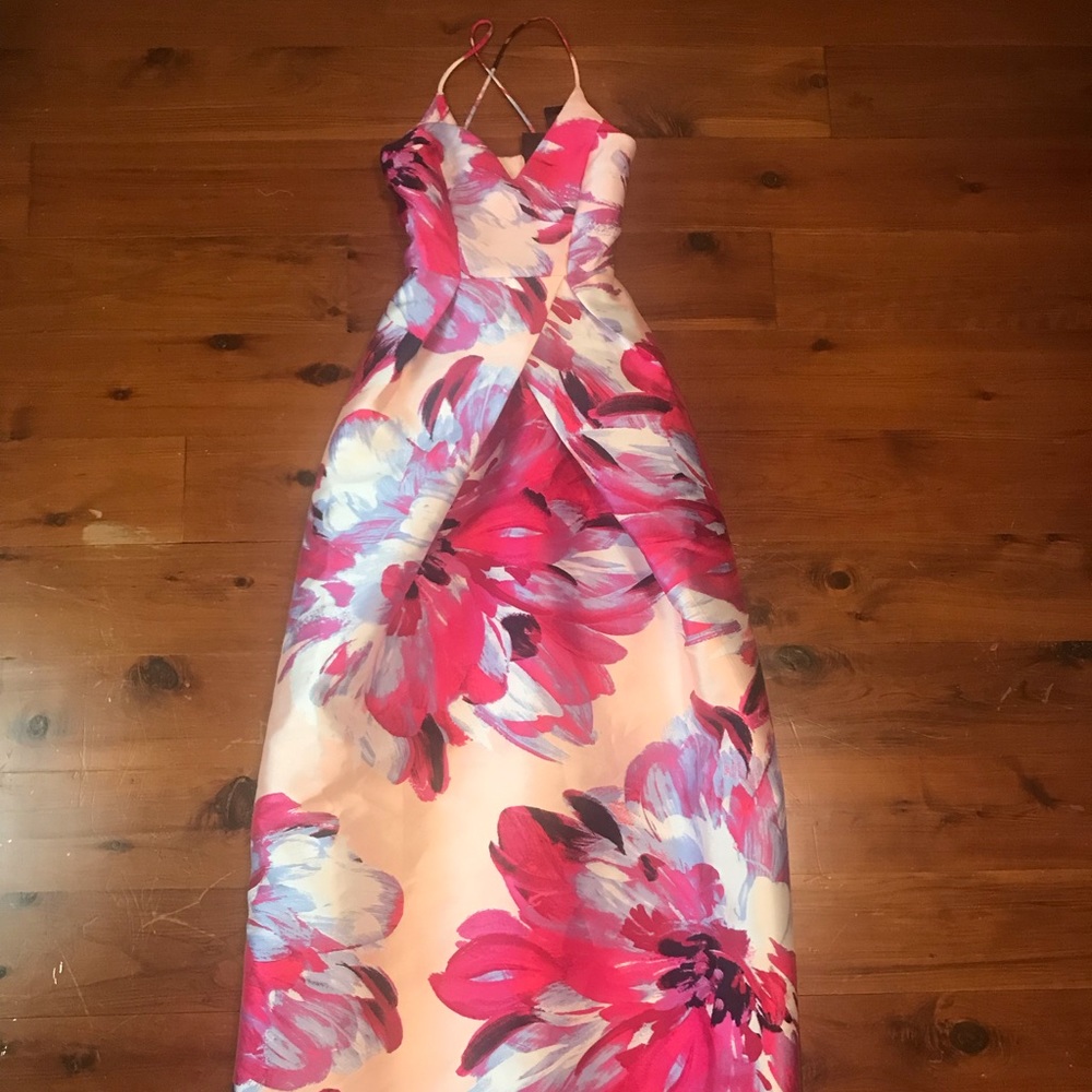 beautiful multicolor designer prom gown size 0